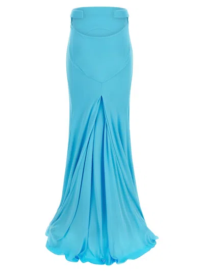 Tom Ford Impossible Skirt In Turquoise