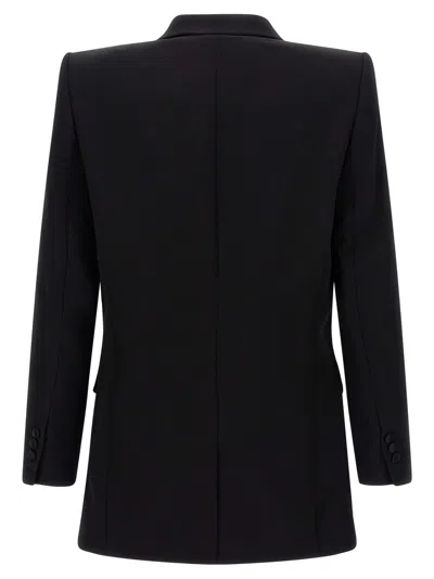 Balmain Leaf-embroidered Blazer In Black