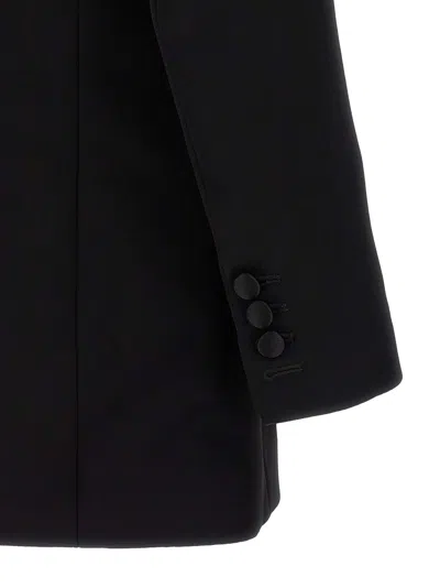 Balmain Leaf-embroidered Blazer In Black