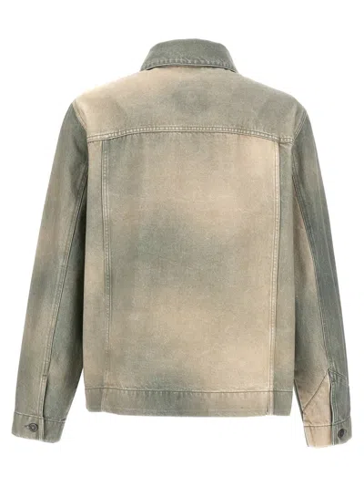 Objects Iv Life Cotton Denim Jacket In Grey