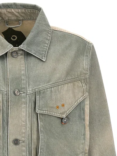 Objects Iv Life Cotton Denim Jacket In Grey