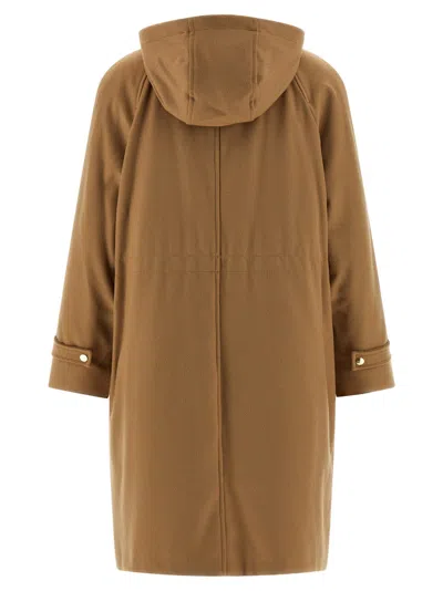 Max Mara Studio Coat In Camel
