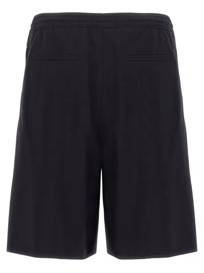 Givenchy Wool-blend Tailored Bermuda Shorts In Black
