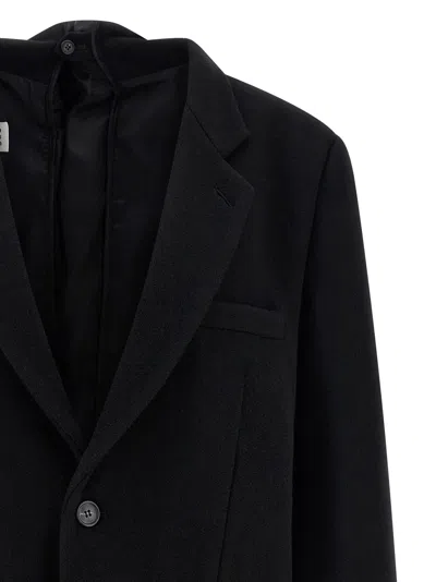 Mm6 Maison Margiela Wool With Back Panel Design Blazer In Black