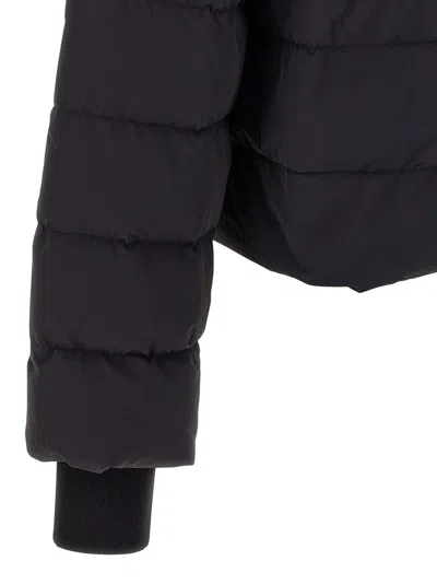Rick Owens Down Jacket In Black