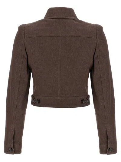 Max Mara Carpa Blazer In Brown