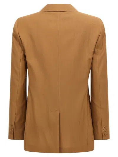 Max Mara Studio Nice Blazer In Camel