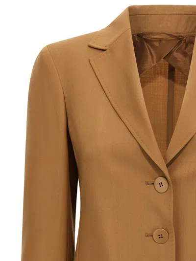Max Mara Studio Nice Blazer In Camel
