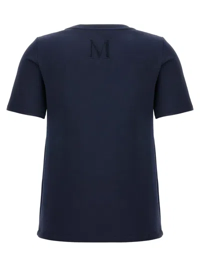 Max Mara Cotton And Modal Jersey T-shirt In Blue