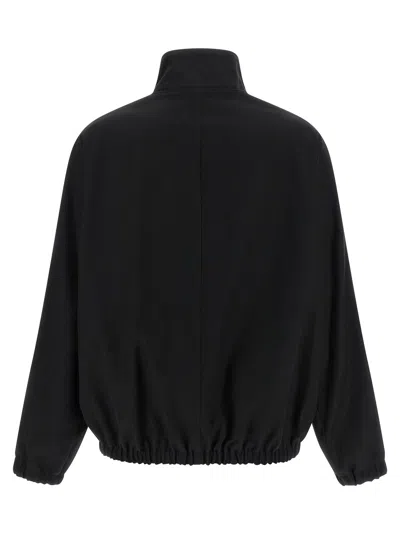 Courrèges Courreges Buckle-collared Bomber Jacket In Black