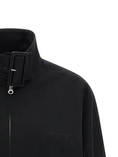 Courrèges Courreges Buckle-collared Bomber Jacket In Black