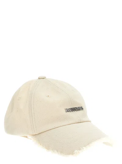 Jacquemus Baseball Cap In Cream