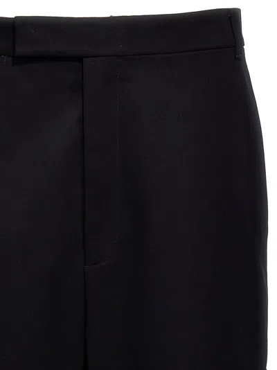 Thom Browne Unconstructed Colorblock Trousers In Black