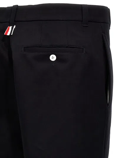Thom Browne Unconstructed Colorblock Trousers In Black