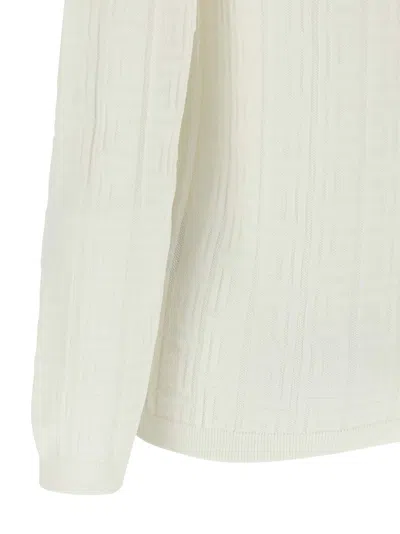 Balmain Monogram Button-embellished Sweater In Neutral