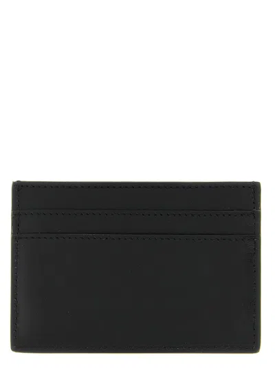 Fendi Leather Card Case In Black
