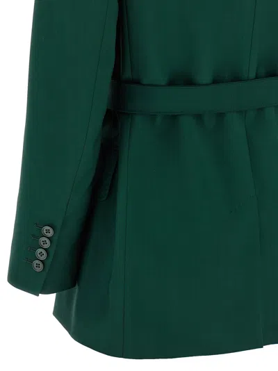 Max Mara Talento Blazer In Forest Green