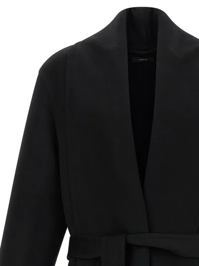 Tom Ford Wool-cashmere Blend Coat In Black