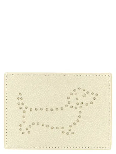 Thom Browne Hector Card Case In Cream
