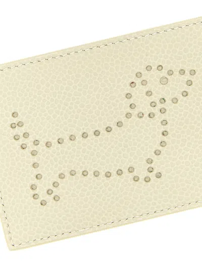 Thom Browne Hector Card Case In Cream