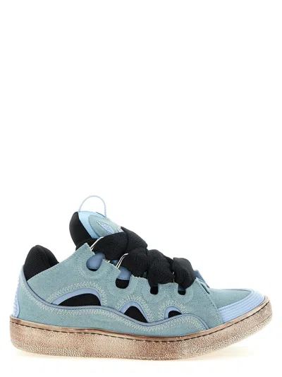 Lanvin Curb Sneaker In Blue
