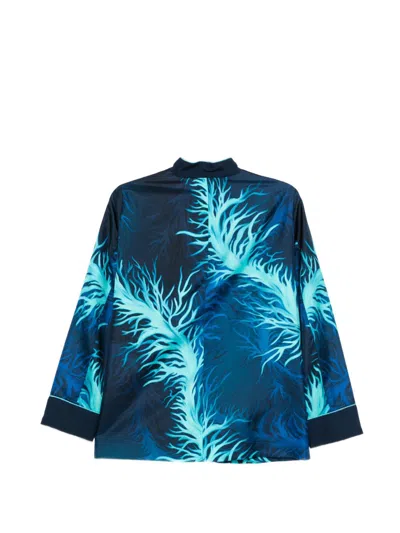 F.r.s . Printed Silk Jacket In Multi