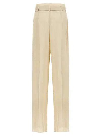 Max Mara Studio Trousers In Cream