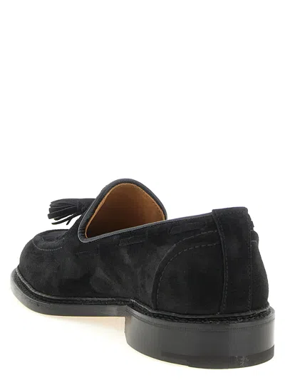 Tricker's Black Solid Elton Loafers In Black