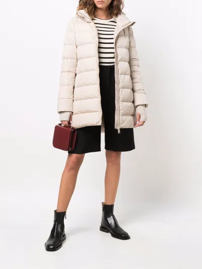 Herno Padded Down Down Jacket In Cream