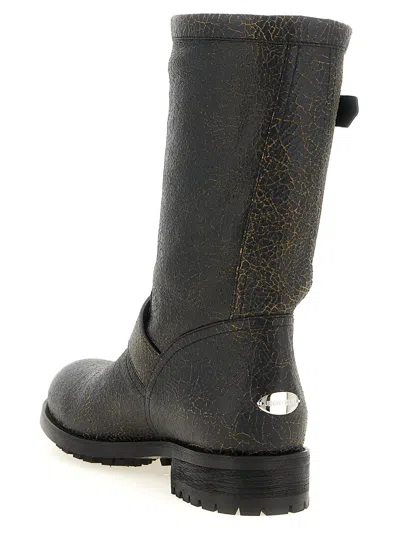 Jimmy Choo Biker Mid Boot In Black