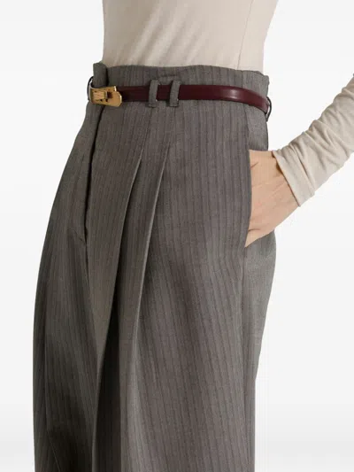 032c Wool Blend Tailored Trousers In Grey