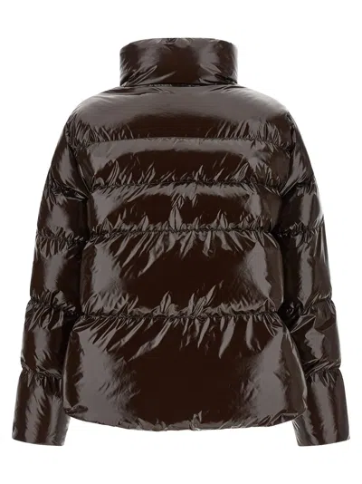 Pinko Down Jacket In Brown