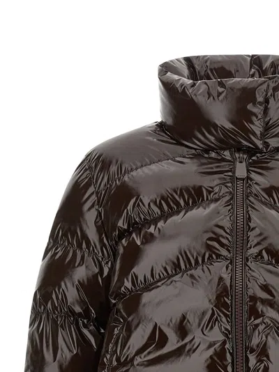 Pinko Down Jacket In Brown