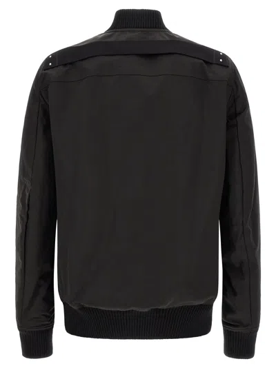 Rick Owens Structured Bomber Jacket In Black