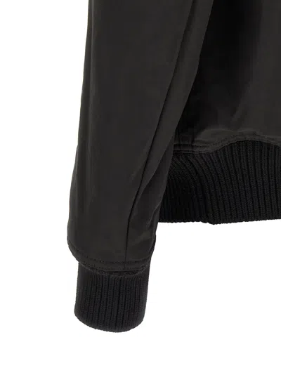 Rick Owens Structured Bomber Jacket In Black