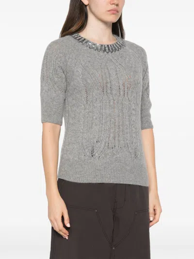 Ermanno Scervino Sweater In Grey