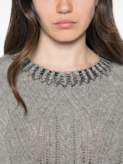 Ermanno Scervino Sweater In Grey