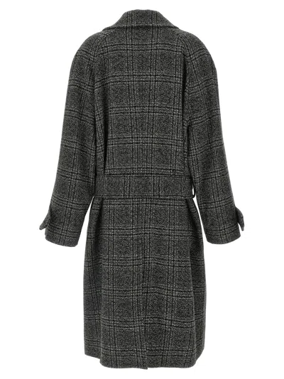 Balenciaga One Layer Coat In Grey
