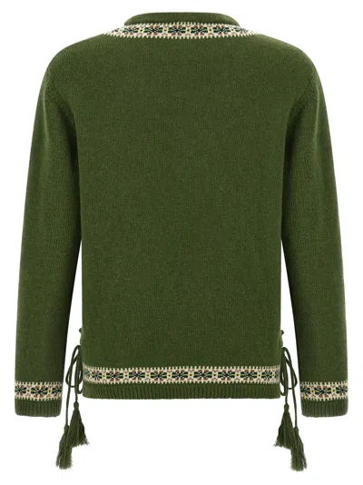 Bode Moritz Sweater In Green