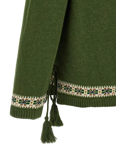 Bode Moritz Sweater In Green