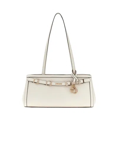 Guess Structured Polyurethane Shoulder Bag In Pattern