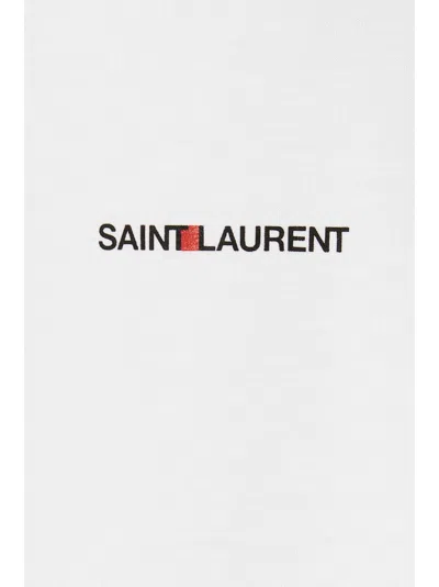 Saint Laurent Rive Gauche T-shirt In White