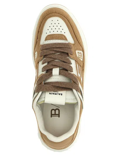 Balmain B-court Sneaker In Brown