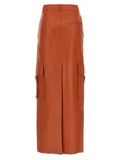 Zimmermann Illustration Skirt In Rust