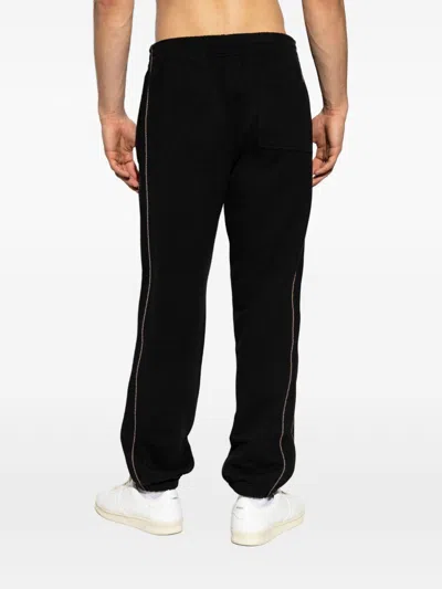 Burberry Sid Check-trim Track Pants In Black