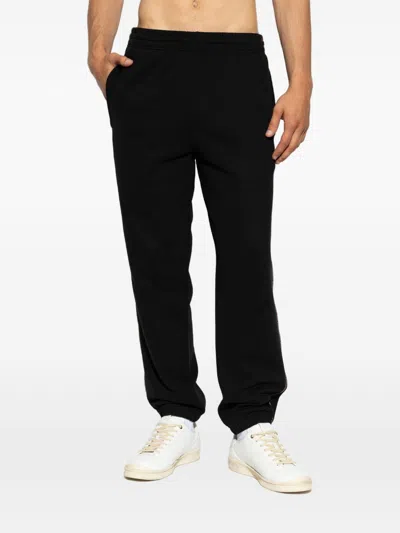 Burberry Sid Check-trim Track Pants In Black