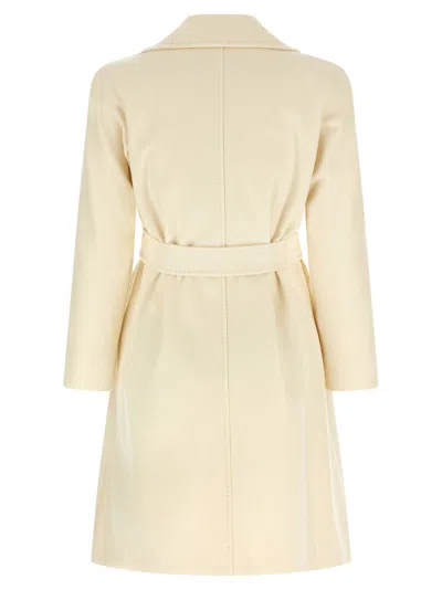 Max Mara Studio Dravenna Coat In Cream