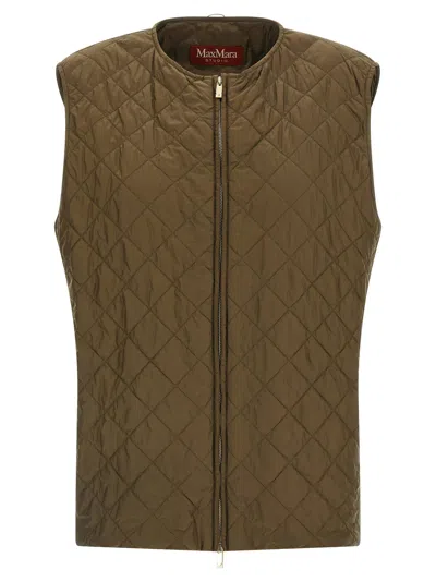 Max Mara Studio Mstdisco Coat In Olive