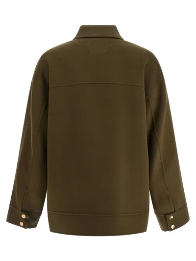 Max Mara Studio Mstdisco Coat In Olive