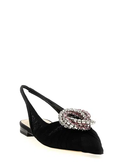 Mach&mach Mach & Mach 'galaxy' Slingback In Black